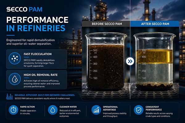 Breaking the Emulsified Oil Barrier  Key Technical Analysis of Polyacrylamide in Oil Wastewater Treatment and Oil-Water Separation